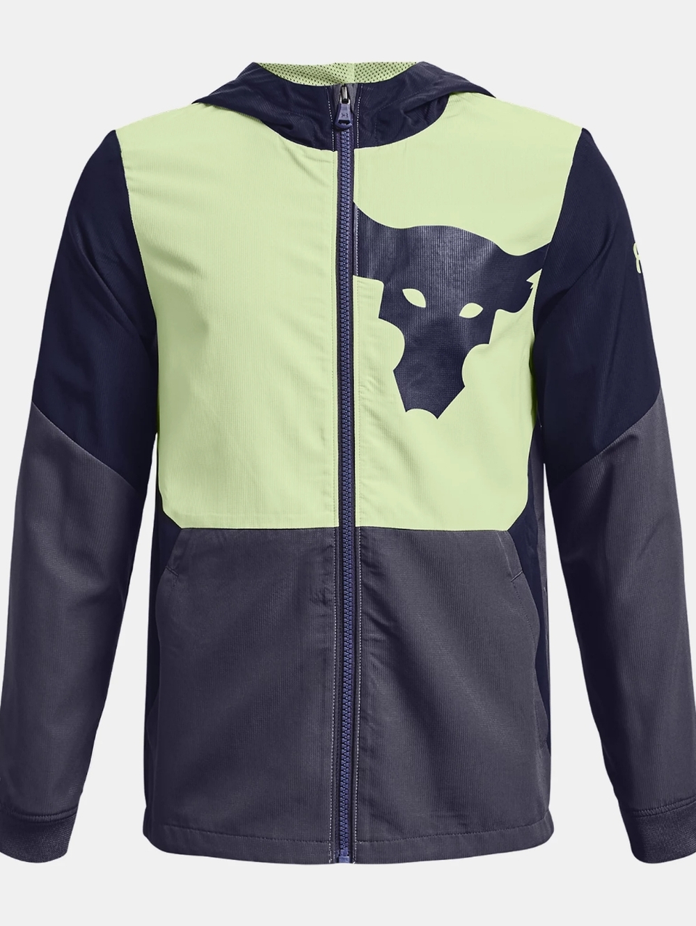 Boys Under Armour Project Rock Windbreaker Jacket Size L